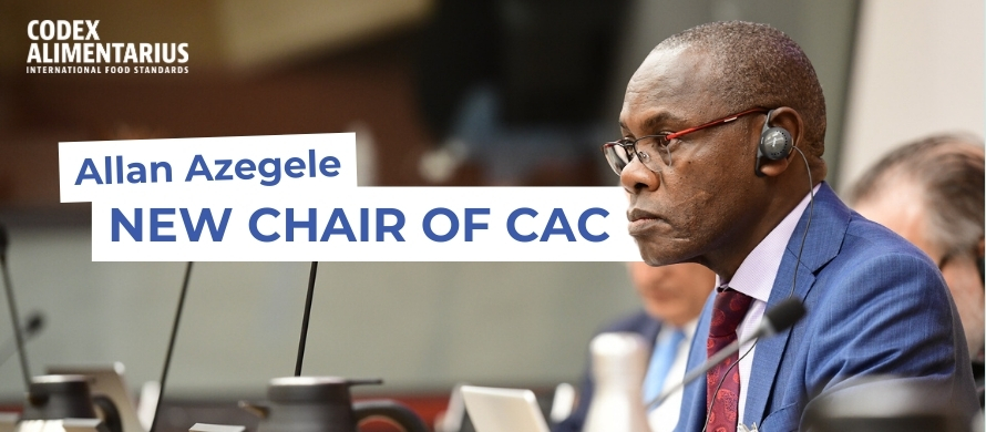 CAC47 / Allan Azegele, Kenya, elected as 21st Chairperson of the Codex Alimentarius Commission     