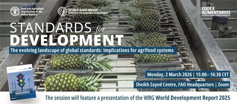Standards for Development: World Bank and Codex to host high-level webinar
